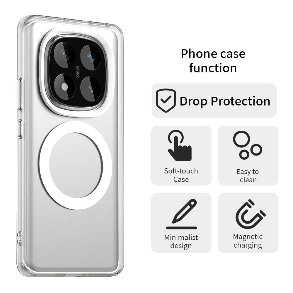 Для Xiaomi Redmi Note 14 Pro 5G/Poco X7 5G Чохол Сумісний з MagSafe PC+TPU+PET Протиударний Чохол для Телефону Purple
Для Xiaomi Redmi Note 14 Pro 5G/Poco X7 5G Чохол Сумісний з MagSafe PC+TPU+PET Протиударний Чохол для Телефону Purple