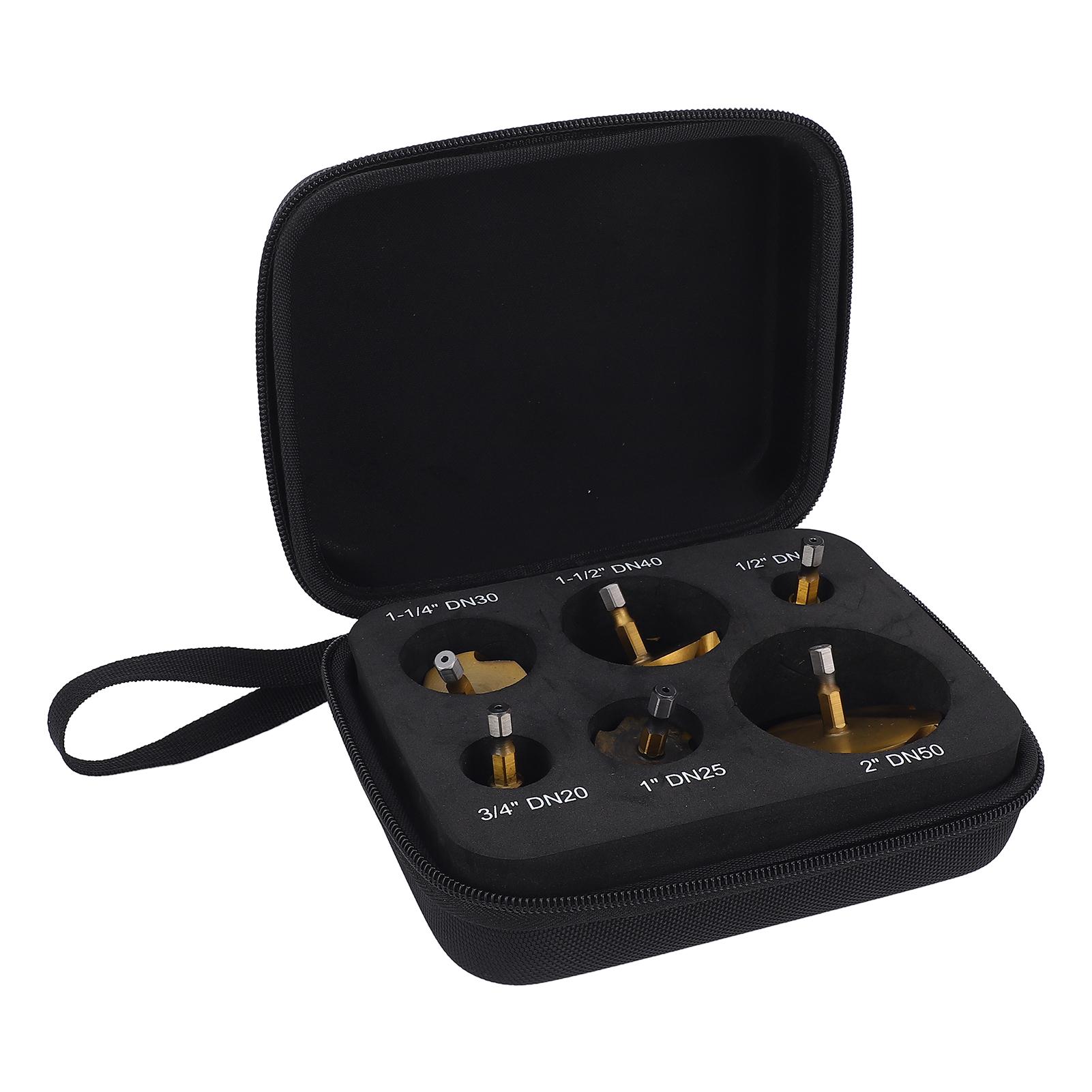 6PCS PPR Lifting Drill Bit High Carbon Steel Straight Concentricity Pipe Reaming Drill Bit with Storage Box for Limit Drilling чорний
6PCS PPR Lifting Drill Bit High Carbon Steel Straight Concentricity Pipe Reaming Drill Bit with Storage Box for Limit Drilling чорний