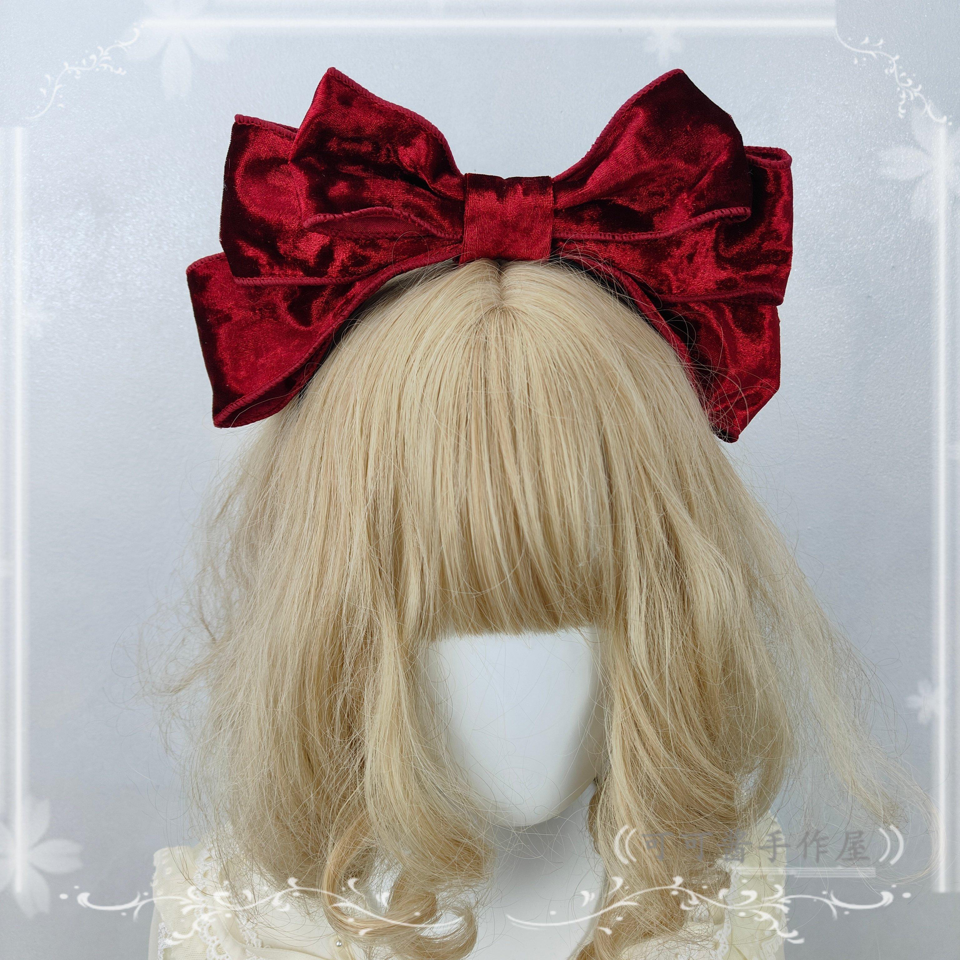 Daily Velvet Bow Headband KC Simple Versatile Lolita Retro French Styling Headband Hair Accessories for Women вина червоного кольору
Daily Velvet Bow Headband KC Simple Versatile Lolita Retro French Styling Headband Hair Accessories for Women вина червоного кольору
