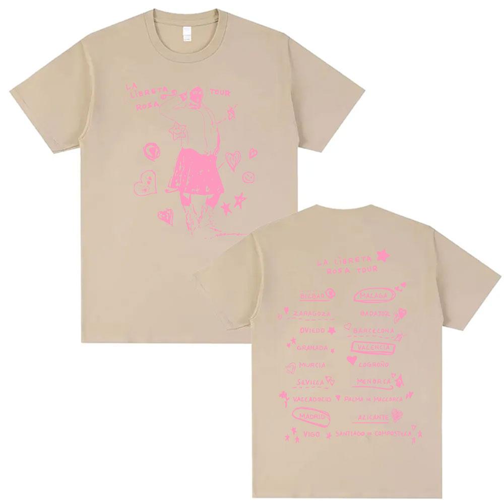 Singer Chiara Oliver La Libreta Rosa Tour Double Sided Graphic T Shirt Men Women Fashion Summer High Quality Tshirt Streetwear 4XL
Singer Chiara Oliver La Libreta Rosa Tour Double Sided Graphic T Shirt Men Women Fashion Summer High Quality Tshirt Streetwear 4XL