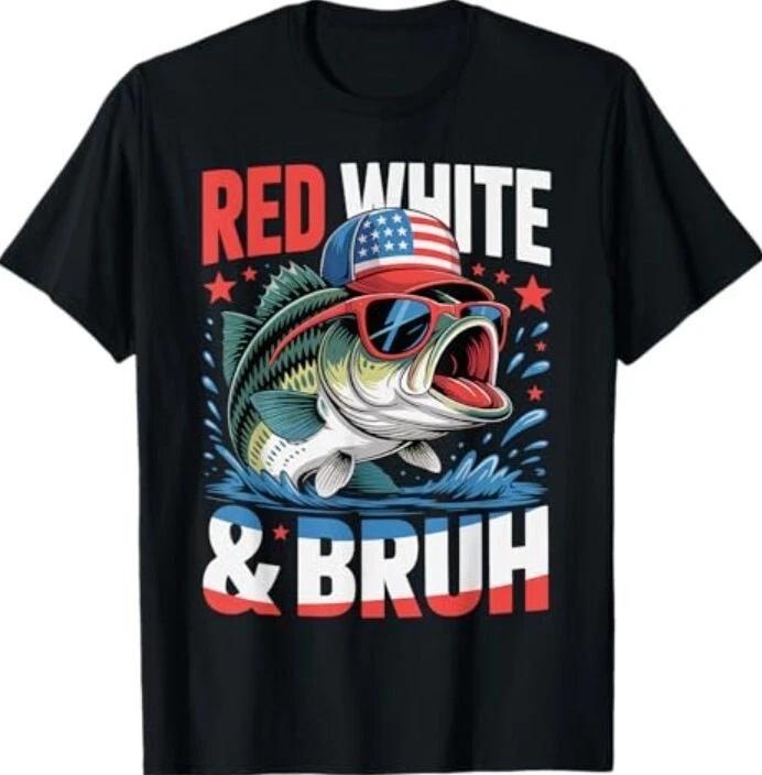 Patriotic 4th Of July Boys Men Fishing Red White And Bruh T-Shirt XL
Patriotic 4th Of July Boys Men Fishing Red White And Bruh T-Shirt XL