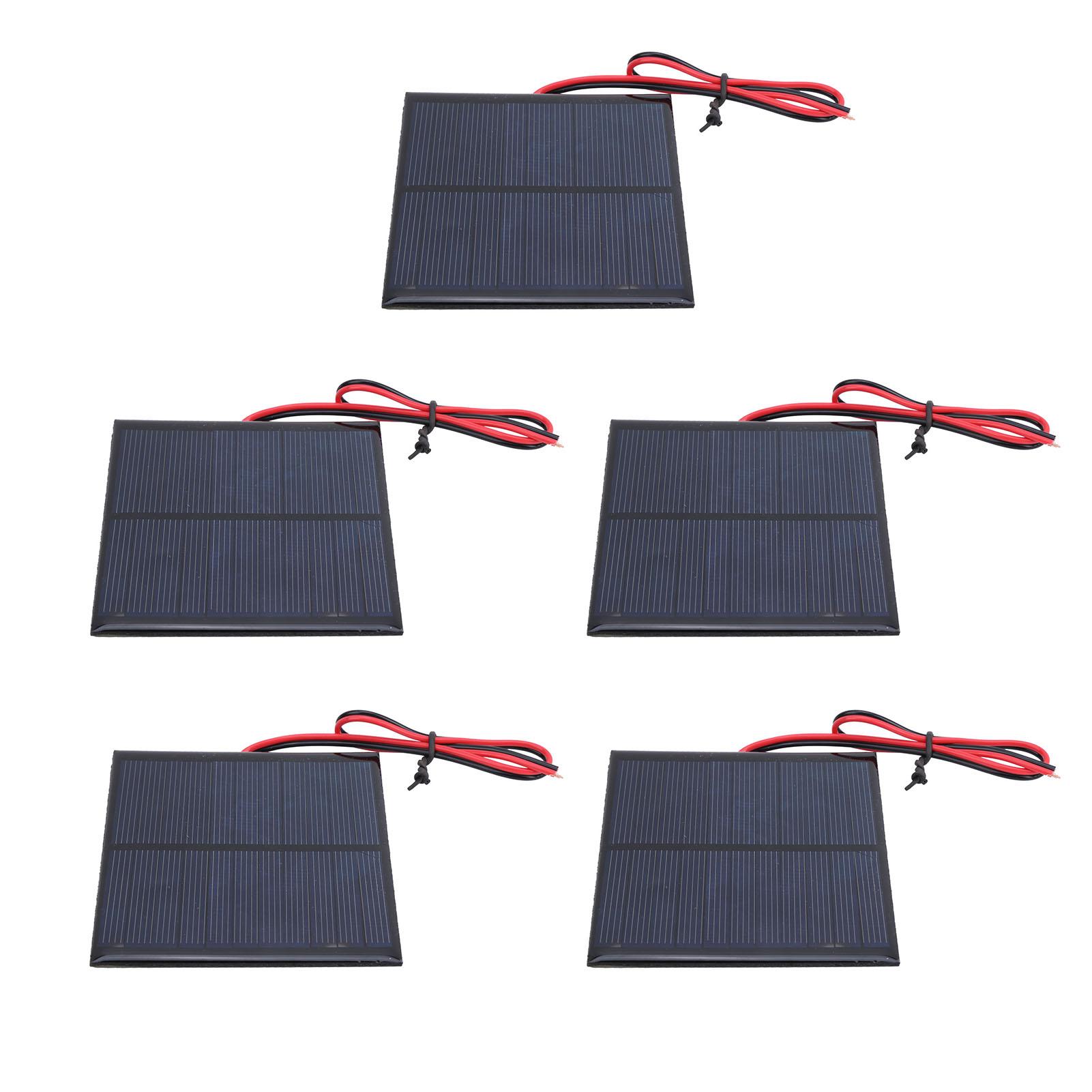 5Pcs Mini Solar Panel Epoxy Power Board Module 30CM Red and Black Wire DC5.5V 160mA
5Pcs Mini Solar Panel Epoxy Power Board Module 30CM Red and Black Wire DC5.5V 160mA