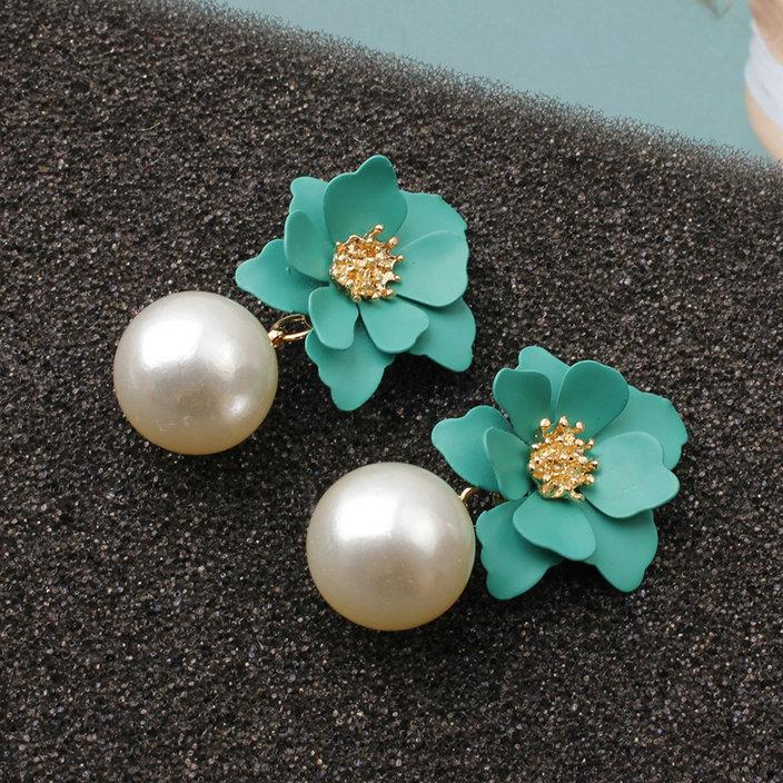 Fashion Pearl Drop Dangle Earrings Paint Flower Enamel Gold Color Sweet Zircon Vintage Statement Earings For Girls Women Gift
Fashion Pearl Drop Dangle Earrings Paint Flower Enamel Gold Color Sweet Zircon Vintage Statement Earings For Girls Women Gift