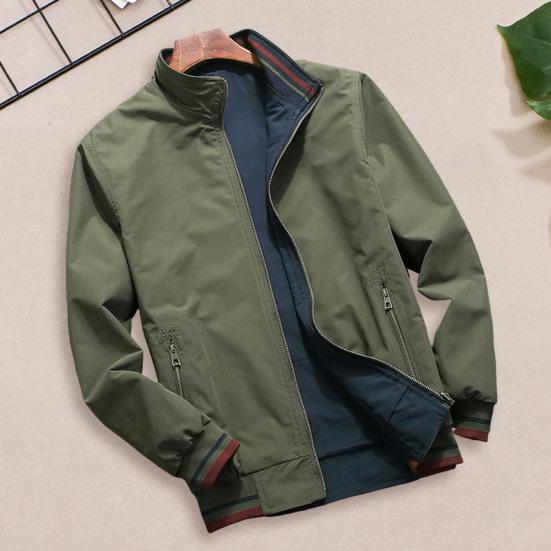 Yousheng Men Jacket Elastic Cuffs Stand Collar Long Sleeve Patchwork Color Reversible Jacket Coat with Pockets Casual Outwear M зелёный
Yousheng Men Jacket Elastic Cuffs Stand Collar Long Sleeve Patchwork Color Reversible Jacket Coat with Pockets Casual Outwear M зелёный