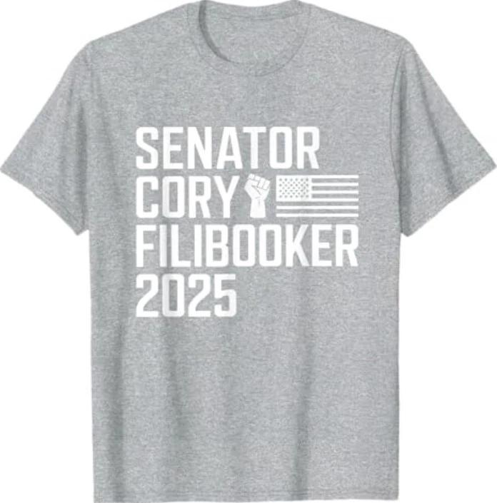 Senator Cory Booker Filibuster Cory FiliBooker New Jersey T-Shirt S
Senator Cory Booker Filibuster Cory FiliBooker New Jersey T-Shirt S