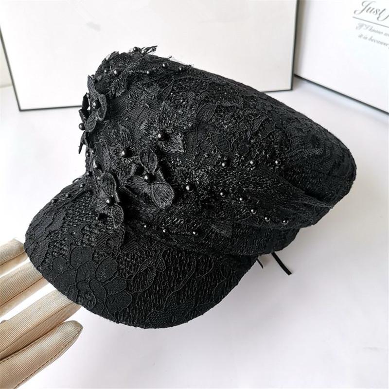 Ins Chic Summer Flower Lace Lady Leisure Lady Octagonal Hat Women Visors Cap
Ins Chic Summer Flower Lace Lady Leisure Lady Octagonal Hat Women Visors Cap
