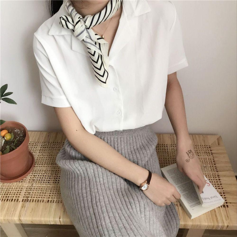 Single-breasted Chiffon Short Sleeve Shirts Solid Women s Chiffon Blouse Office Lady розовый
Single-breasted Chiffon Short Sleeve Shirts Solid Women s Chiffon Blouse Office Lady розовый