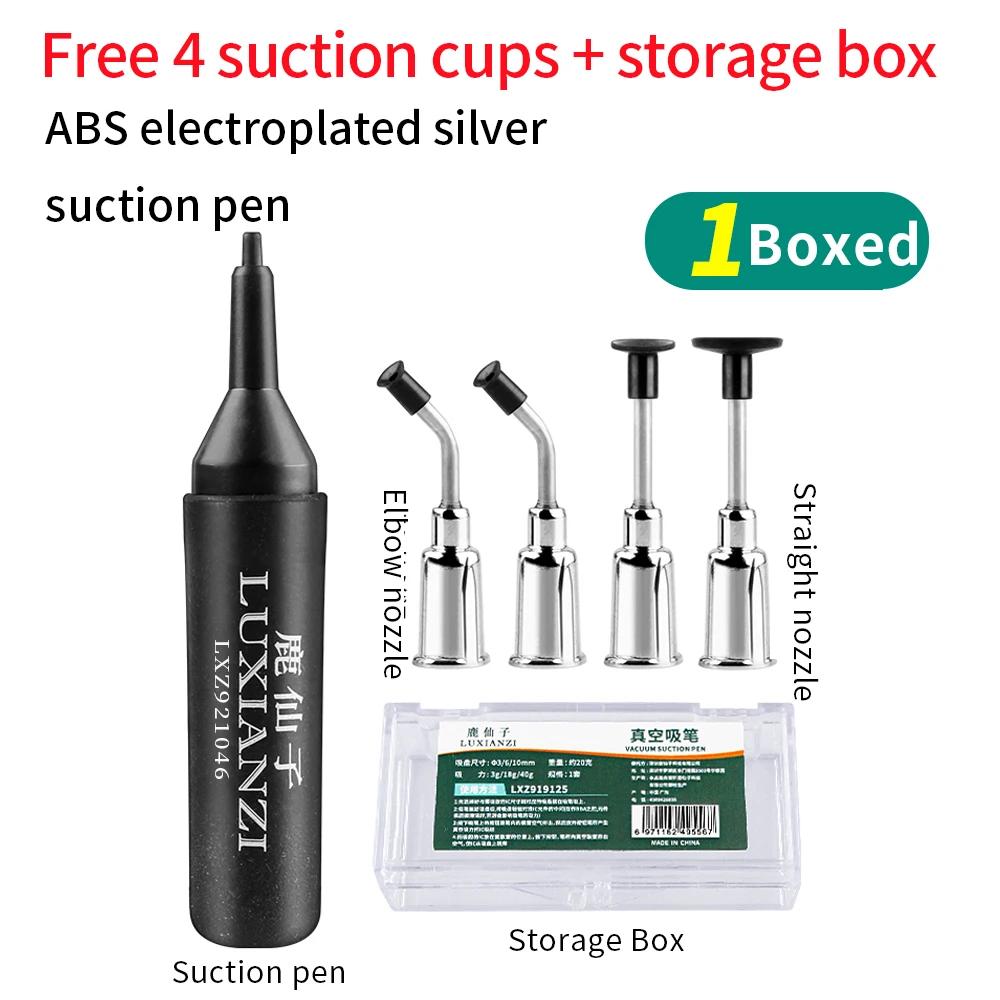 LUXIANZI Vacuum Sucking Suction Pen with 3 Sucker IC SMD Tweezers Pick Up Tool Kit Remover Sucker Pump Solder Desoldering
LUXIANZI Vacuum Sucking Suction Pen with 3 Sucker IC SMD Tweezers Pick Up Tool Kit Remover Sucker Pump Solder Desoldering
