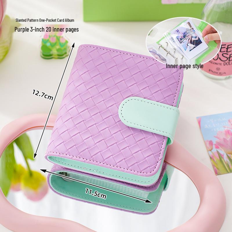 Альбом для карточек А5 из ПУ - В погоне за звездами: 3-дюймовая Открытка и Хранение Айдол-карточек, Четырехсеточный Альбом для Полароидных Фото
Альбом для карточек А5 из ПУ - В погоне за звездами: 3-дюймовая Открытка и Хранение Айдол-карточек, Четырехсеточный Альбом для Полароидных Фото