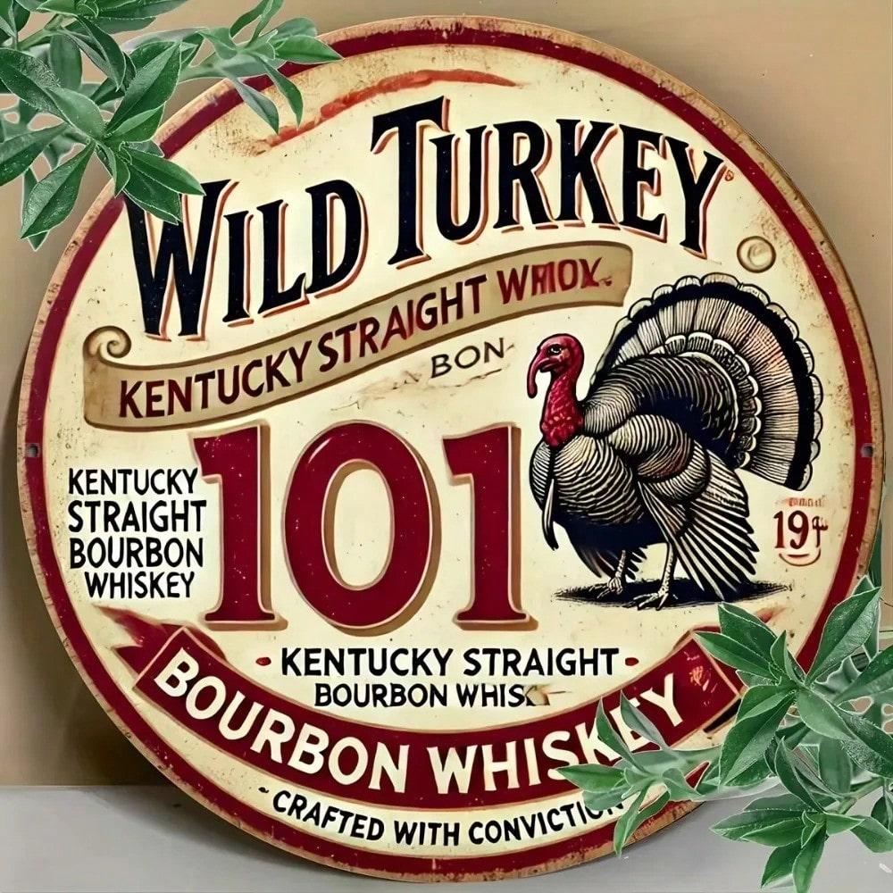 Vintage Wild Turkey Bourbon Advertising Sign Rustic Bar Decor Tin Plate 20x20 різнокольоровий
Vintage Wild Turkey Bourbon Advertising Sign Rustic Bar Decor Tin Plate 20x20 різнокольоровий