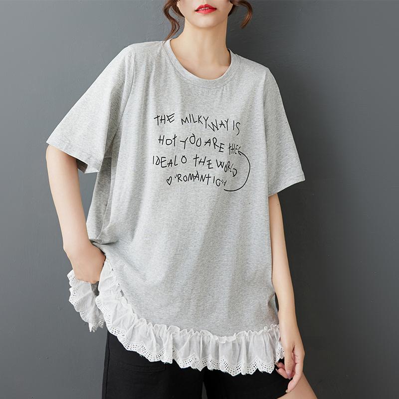 DIMANAF 2025 Summer Women Plus Size Basic T-Shirt Vintage Casual Letter Printing Loose Tops Tees Oversized One Size
DIMANAF 2025 Summer Women Plus Size Basic T-Shirt Vintage Casual Letter Printing Loose Tops Tees Oversized One Size