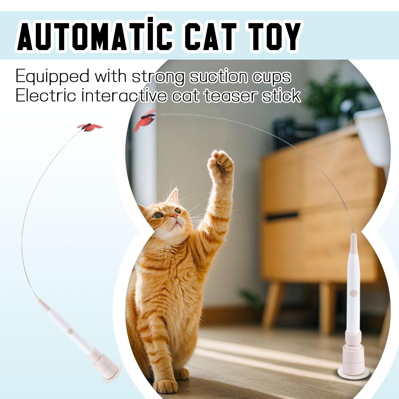 Automatic Toy With Strong Suction Cup - Electric Interactive Teaser Wand For Cats, Hands-Free Play For Boredom & Exercise One Size
Automatic Toy With Strong Suction Cup - Electric Interactive Teaser Wand For Cats, Hands-Free Play For Boredom & Exercise One Size