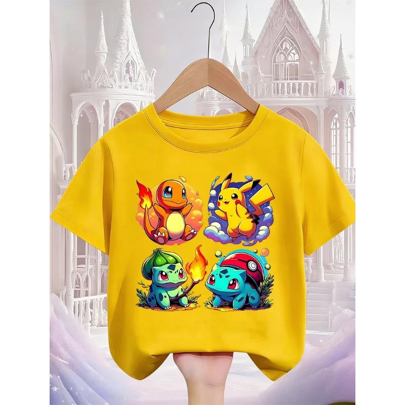 Pikachu Cute Kawaii T Shirt 3-14Y Boys Girls Summer Fashion Street Hot Cartoon Casual Crew Neck Kids 120
Pikachu Cute Kawaii T Shirt 3-14Y Boys Girls Summer Fashion Street Hot Cartoon Casual Crew Neck Kids 120