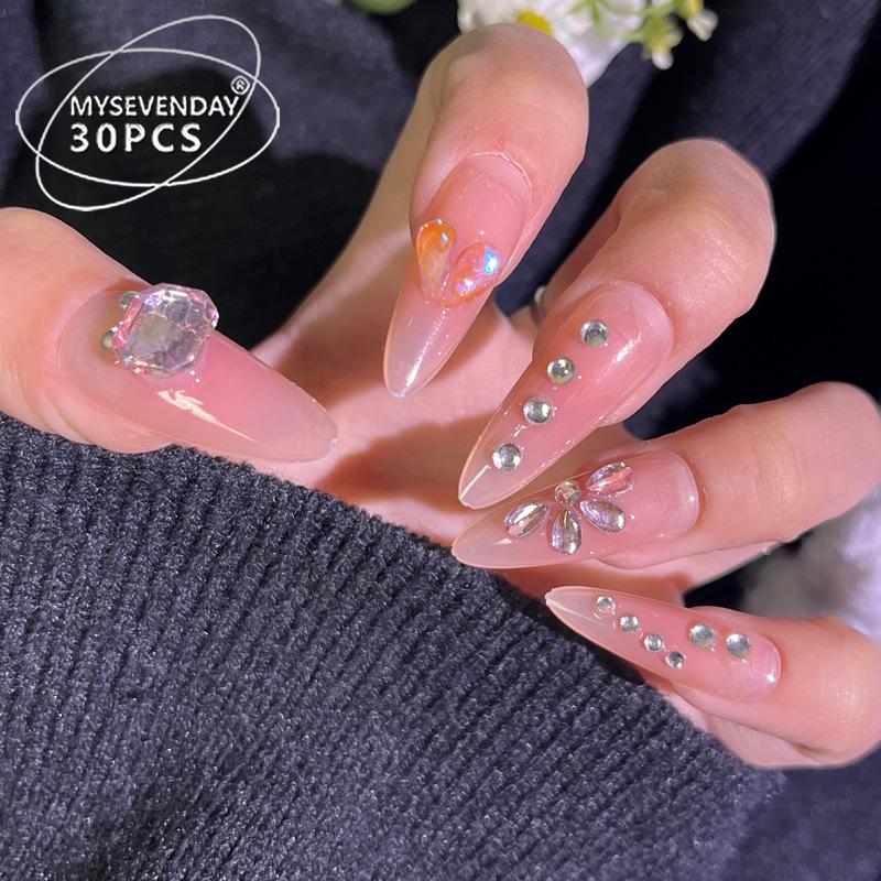 Diamond Blush Handmade Press-On Nails: High-End Whitening Nail Art Tips for a Hot Girl Look Handmade Nails M Size, 10 pieces/bag
Diamond Blush Handmade Press-On Nails: High-End Whitening Nail Art Tips for a Hot Girl Look Handmade Nails M Size, 10 pieces/bag