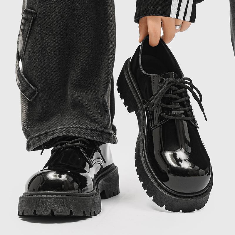 Derby men s shoes summer British style business dress casual leather shoes men s retro heightening platform black big head shoes 44
Derby men s shoes summer British style business dress casual leather shoes men s retro heightening platform black big head shoes 44