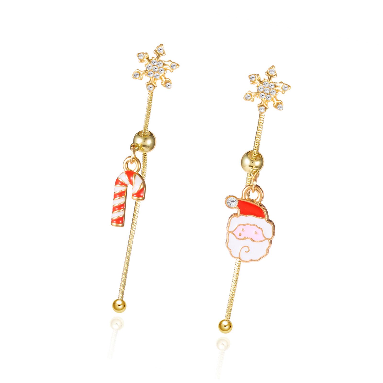 Unique Asymmetrical Santa Snowflake Earrings Women’s Festival Party Dangle Jewelry New Year Accessories
Unique Asymmetrical Santa Snowflake Earrings Women’s Festival Party Dangle Jewelry New Year Accessories