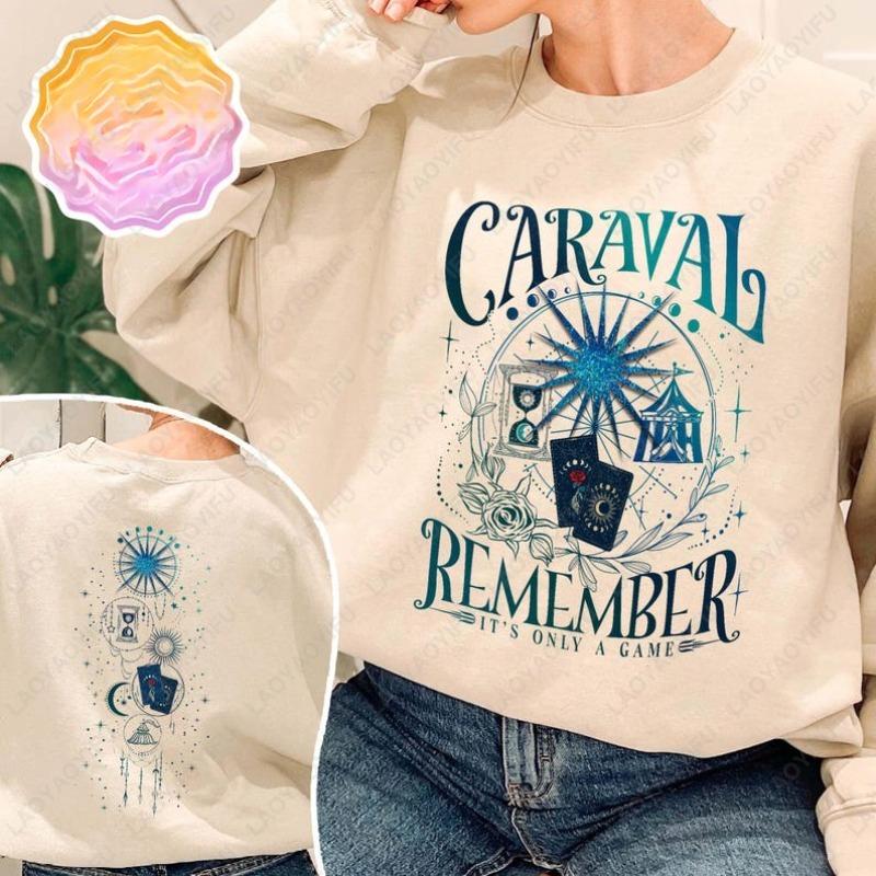 Caraval Remember It s Only A Game Graphic Pullovers Legendary Booktok Crewneck Hoodies Stephanie Garber Romantasy Sweatshirt S
Caraval Remember It s Only A Game Graphic Pullovers Legendary Booktok Crewneck Hoodies Stephanie Garber Romantasy Sweatshirt S