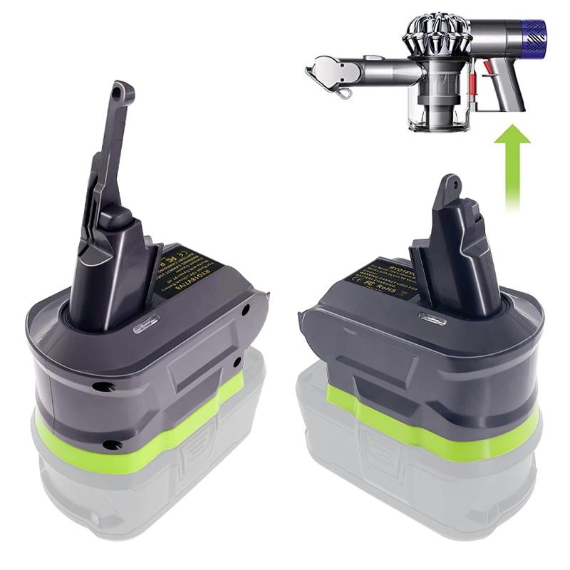 Сменный преобразователь для Ryobi 18 В для Dyson V6 V7 V8 Адаптер для аккумулятора для ручного пылесоса Dyson Используйте P103 P107 P108
Сменный преобразователь для Ryobi 18 В для Dyson V6 V7 V8 Адаптер для аккумулятора для ручного пылесоса Dyson Используйте P103 P107 P108