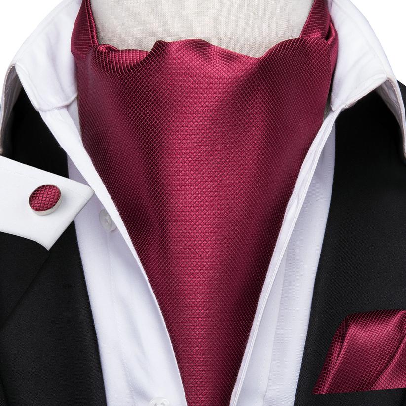 Hi-Tie Мужчины Вино Красный Твердый Ctavat Шелк Ascot ШарфыПривити Комплект для мужчин носовой платок Запонка Набор
Hi-Tie Мужчины Вино Красный Твердый Ctavat Шелк Ascot ШарфыПривити Комплект для мужчин носовой платок Запонка Набор