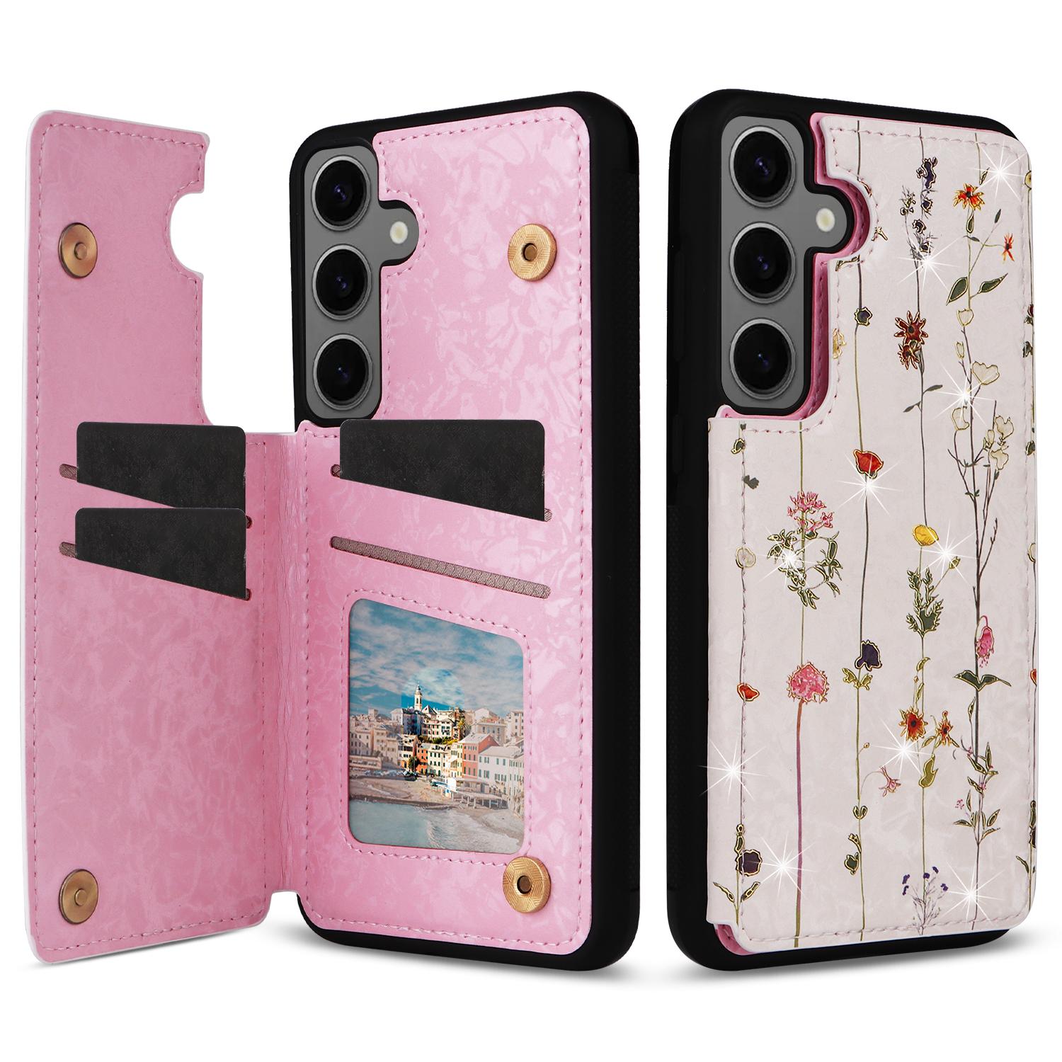 For Samsung Galaxy S25 Case Flower Leather+TPU RFID Blocking Phone Cover Card Slots Dried Flower
For Samsung Galaxy S25 Case Flower Leather+TPU RFID Blocking Phone Cover Card Slots Dried Flower