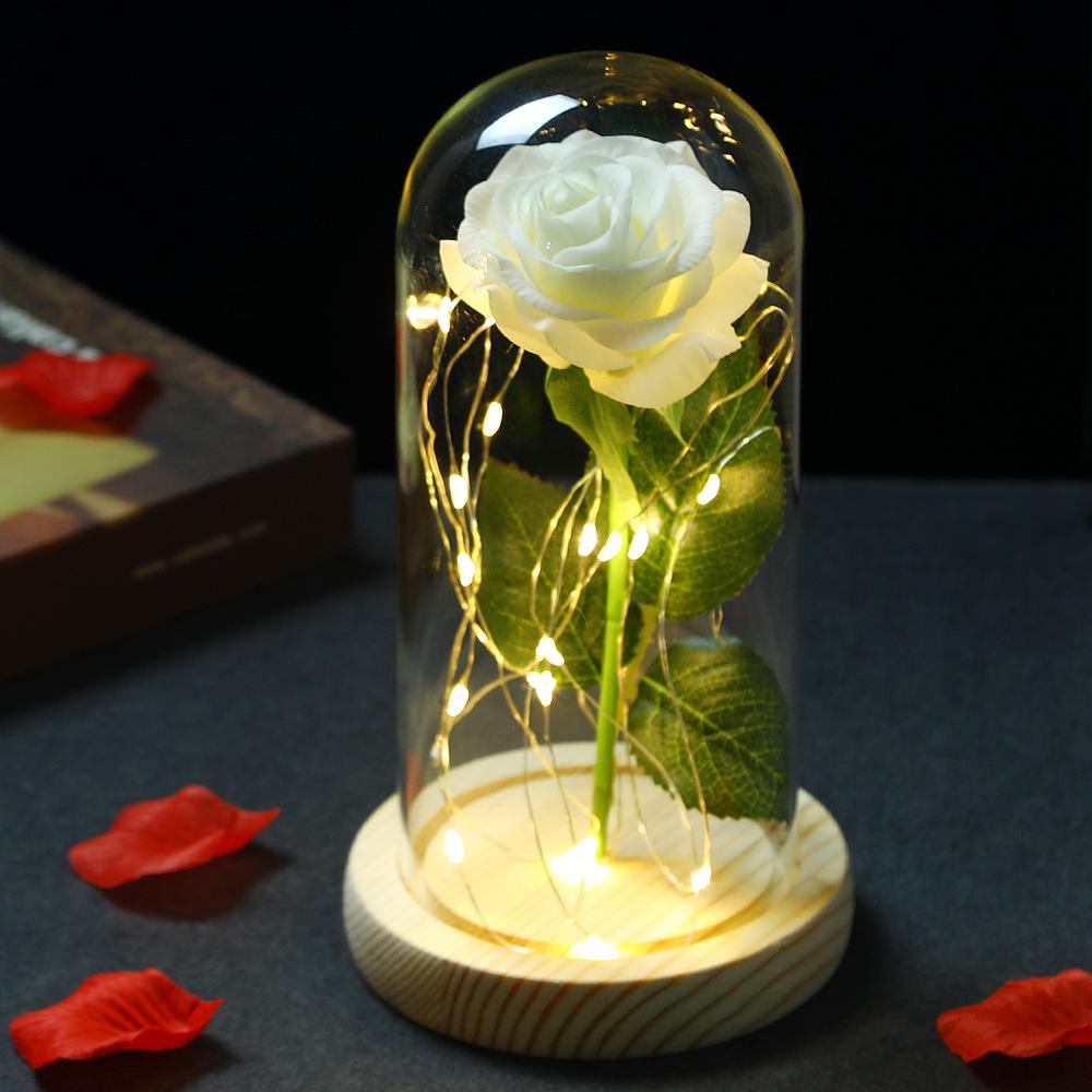 ZK20 Artificial Rose Flower Glass Shade Night Light LED Fake Flower Valentine s Day Birthday Gift Wedding Decor Home Decoration білий
ZK20 Artificial Rose Flower Glass Shade Night Light LED Fake Flower Valentine s Day Birthday Gift Wedding Decor Home Decoration білий