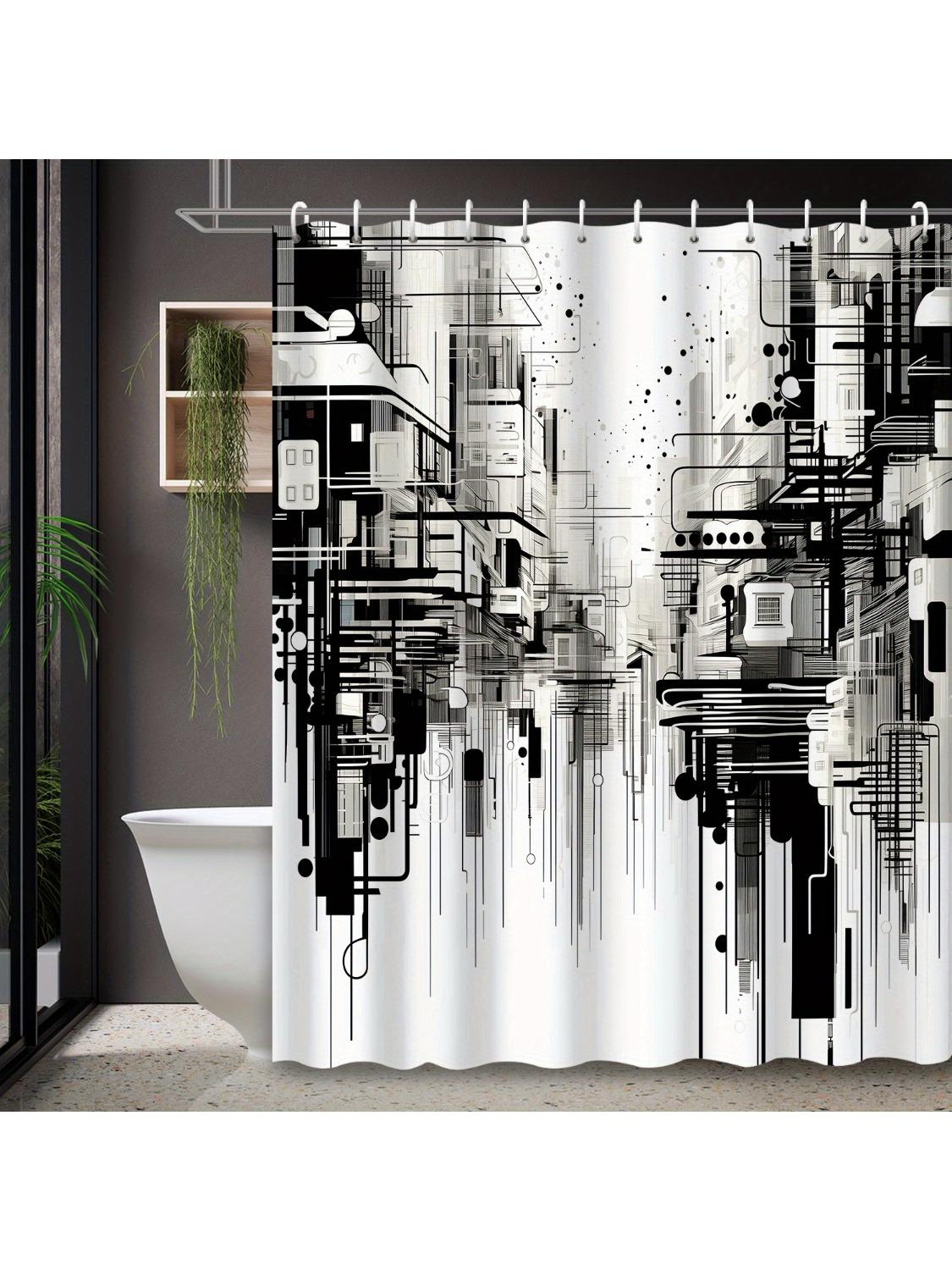1PC Urban Skyscraper Industrial Style Shower Curtain, Includes 12 Hooks,Durable Polyester, Easy Clean, for Bathroom & Home Decor W90xH180cm
1PC Urban Skyscraper Industrial Style Shower Curtain, Includes 12 Hooks,Durable Polyester, Easy Clean, for Bathroom & Home Decor W90xH180cm