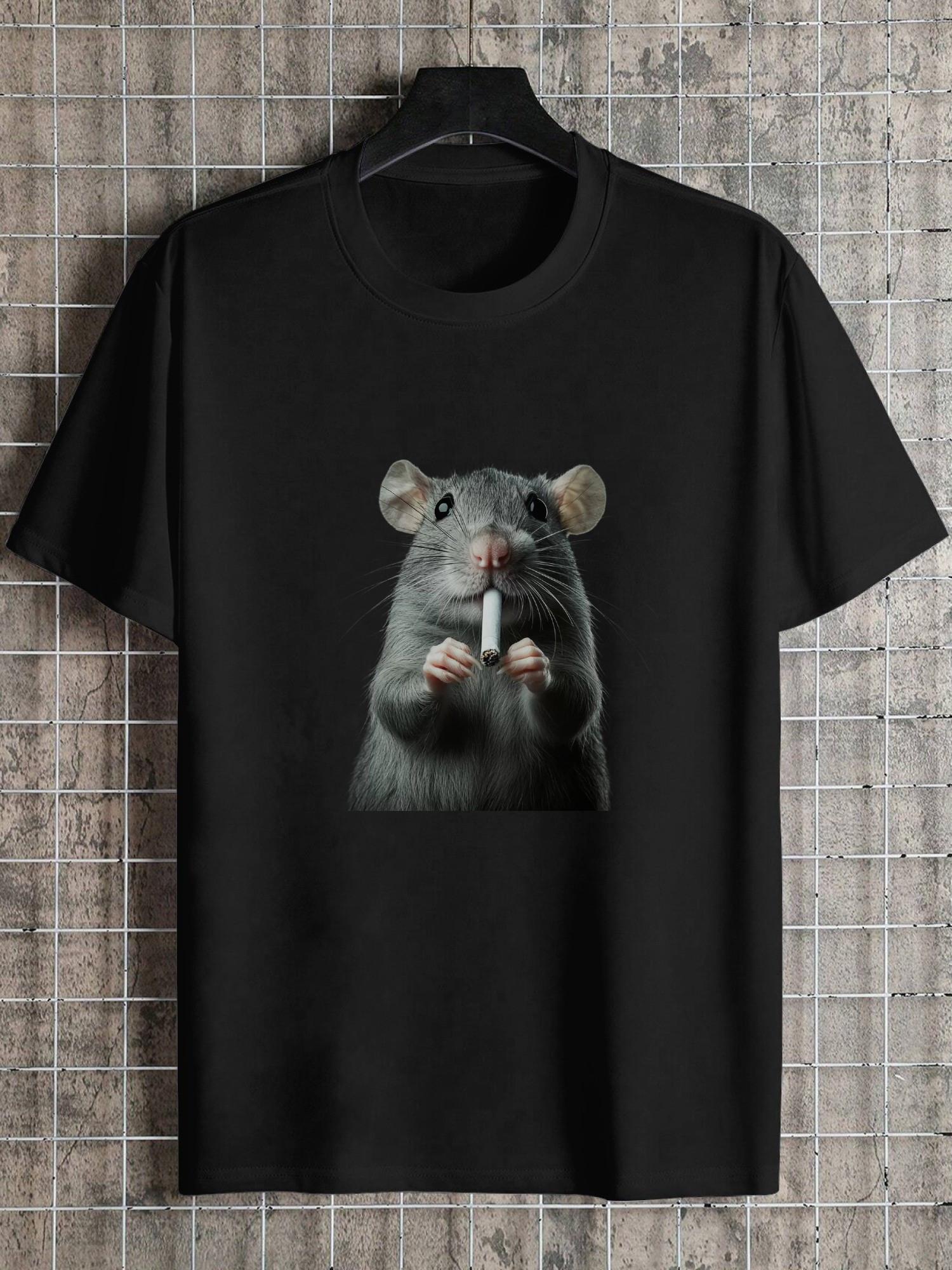 1pc Casual Graphic T-shirt - Smoking Rat Design 180g Cotton Crew Neck Short Sleeve Tee L
1pc Casual Graphic T-shirt - Smoking Rat Design 180g Cotton Crew Neck Short Sleeve Tee L