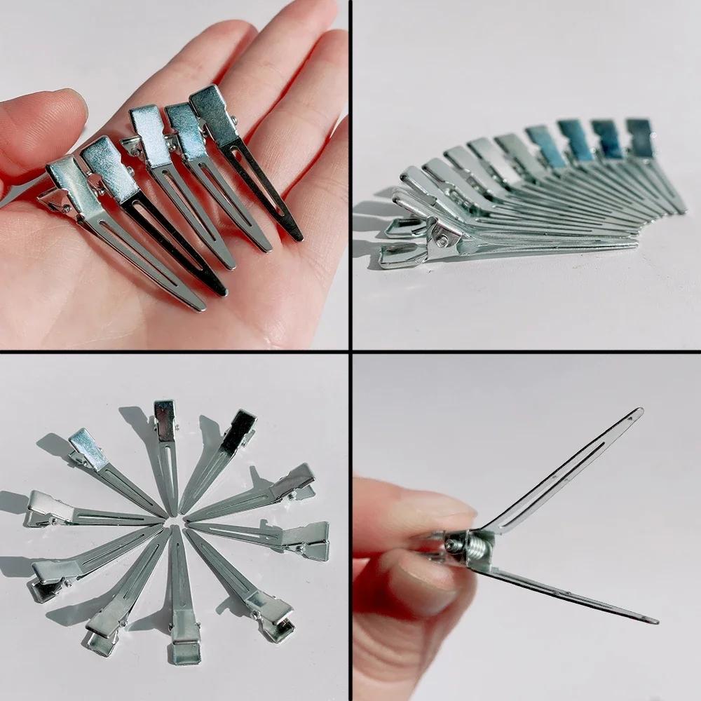 50 Pcs Curl Clips with Bag 1.75 Inches Single Prong Section Clips Metal Alligator Hair Pins Clips for Hair Extensions
50 Pcs Curl Clips with Bag 1.75 Inches Single Prong Section Clips Metal Alligator Hair Pins Clips for Hair Extensions
