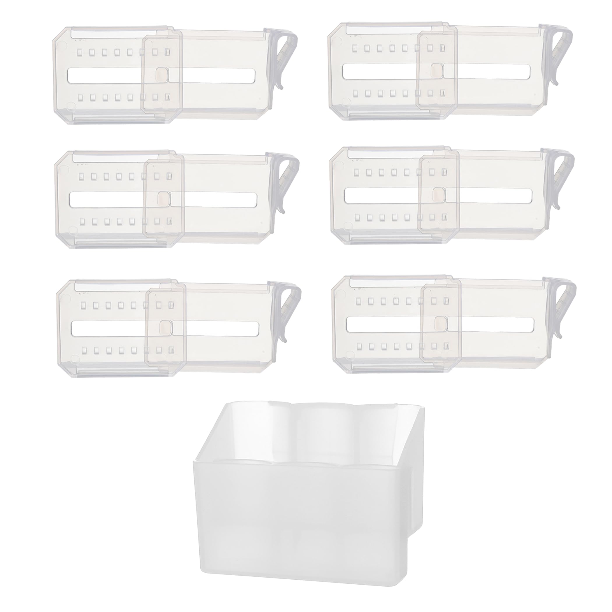 Felimoa Refrigerator Accessories Organizer Mustard Condiment Tube Holder Divider Clip Set of 7
Felimoa Refrigerator Accessories Organizer Mustard Condiment Tube Holder Divider Clip Set of 7