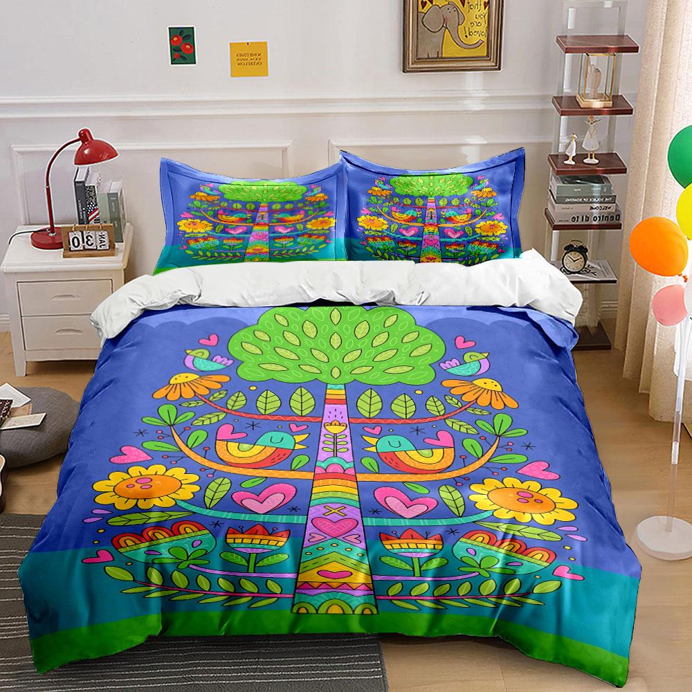 Tree, birds, flowers, hearts. Bedding sets Duvet cover sets Duvet covers Pillowcases(1 * Duvet Cover 2 * Pillowcases, without duvet insert) 135x200cm
Tree, birds, flowers, hearts. Bedding sets Duvet cover sets Duvet covers Pillowcases(1 * Duvet Cover 2 * Pillowcases, without duvet insert) 135x200cm