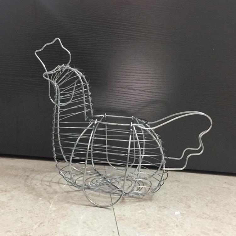 Decorative Hen-Shaped Wire Egg and Fruit Storage Basket
Decorative Hen-Shaped Wire Egg and Fruit Storage Basket