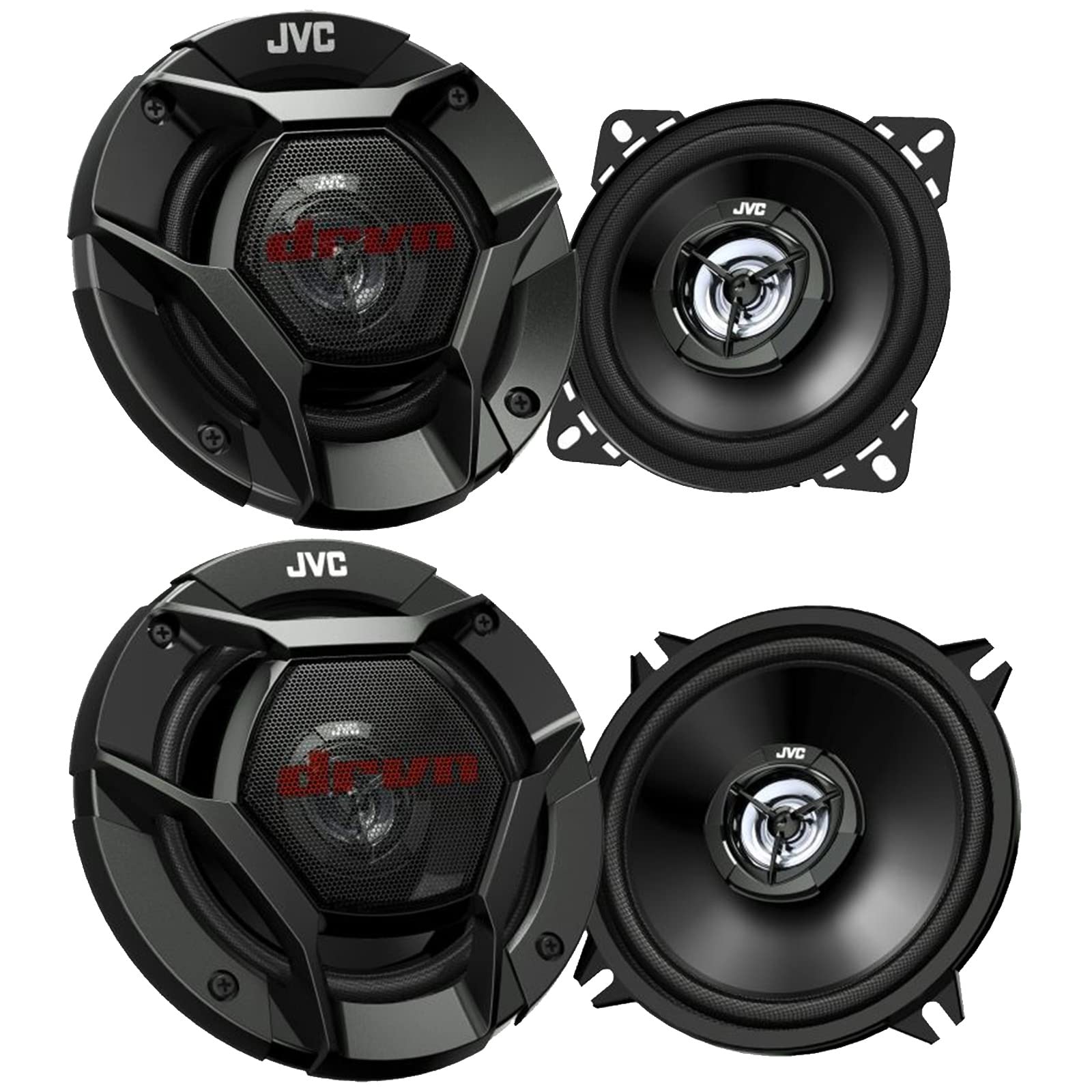 JVC CSDR421 DRVN Series 4 Inch 2 Way 220 Watt Car Speaker Bundle Combo JVC CSDR521 5.25 Inch 2 Way Coaxial 260W Max Power Car Speakers 1 Pair 2 Pieces
JVC CSDR421 DRVN Series 4 Inch 2 Way 220 Watt Car Speaker Bundle Combo JVC CSDR521 5.25 Inch 2 Way Coaxial 260W Max Power Car Speakers 1 Pair 2 Pieces