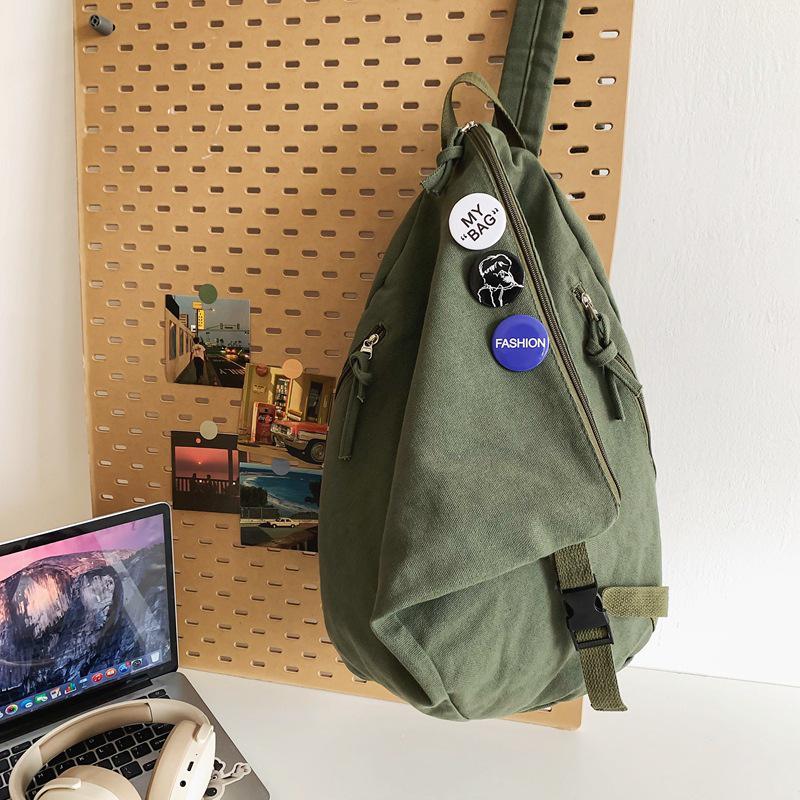 Універсальний рюкзак у корейському стилі: Модна однотонна сумка через плече для чоловіків та жінок, ідеально підходить для повсякденних прогулянок та пригод на природі зелений
Універсальний рюкзак у корейському стилі: Модна однотонна сумка через плече для чоловіків та жінок, ідеально підходить для повсякденних прогулянок та пригод на природі зелений