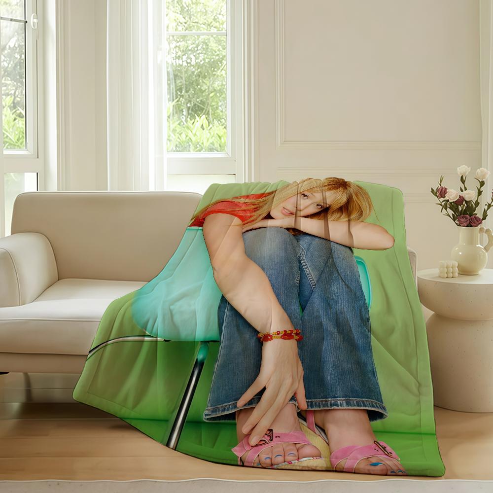American singer h-Hilary Duff Blanket For Sofa Office Bed Plane Travel Sleep Read Relax Camping Soft And Warm 75cmx90cm
American singer h-Hilary Duff Blanket For Sofa Office Bed Plane Travel Sleep Read Relax Camping Soft And Warm 75cmx90cm