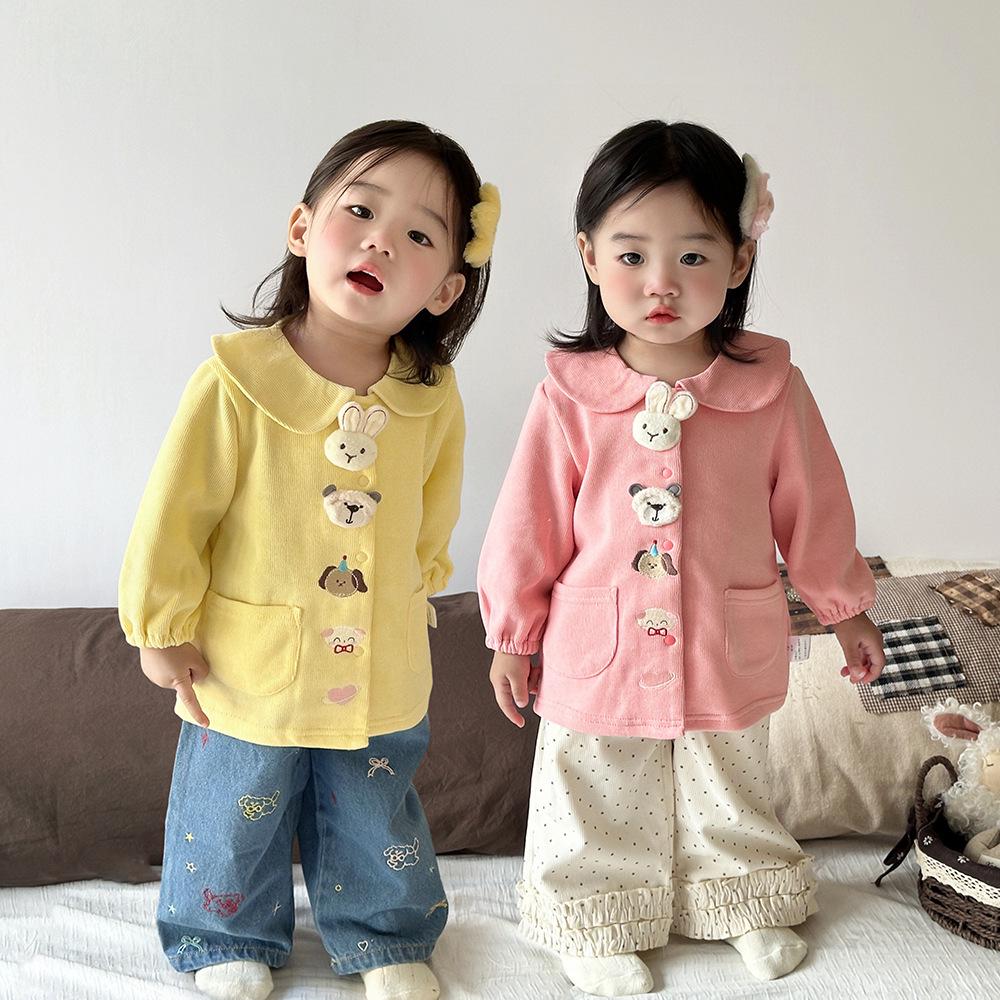 2025 Girls Korean Style Peter Pan Collar Cardigan - Fashionable Spring/Autumn Baby Outerwear Top Set Tag 80
2025 Girls Korean Style Peter Pan Collar Cardigan - Fashionable Spring/Autumn Baby Outerwear Top Set Tag 80