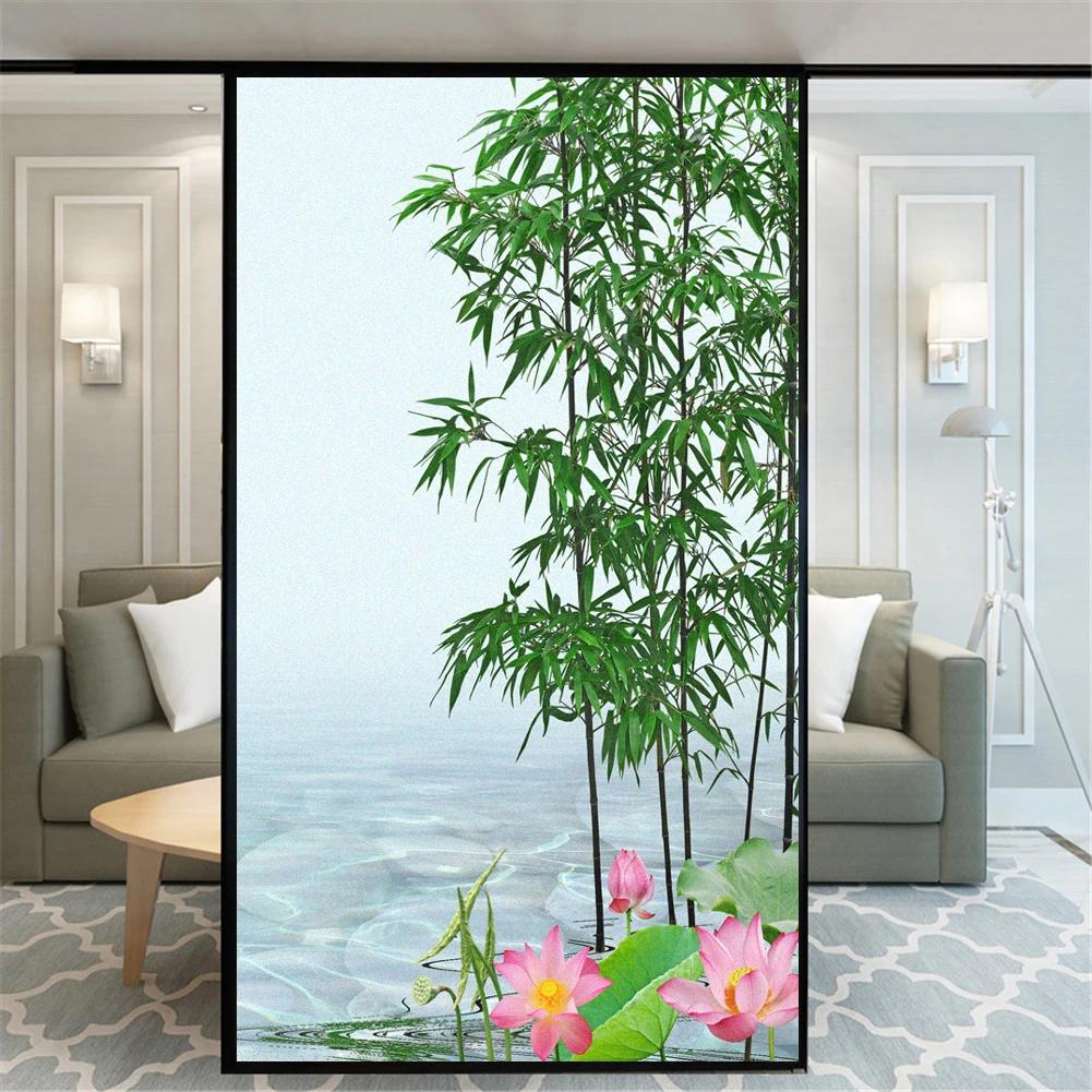 No Glue Privacy Windows Film Decorative Bamboo Lotus Stained Glass Window Stickers Static Cling Frosted Windows Film (as the picture,40x60cm WxH)
No Glue Privacy Windows Film Decorative Bamboo Lotus Stained Glass Window Stickers Static Cling Frosted Windows Film (as the picture,40x60cm WxH)