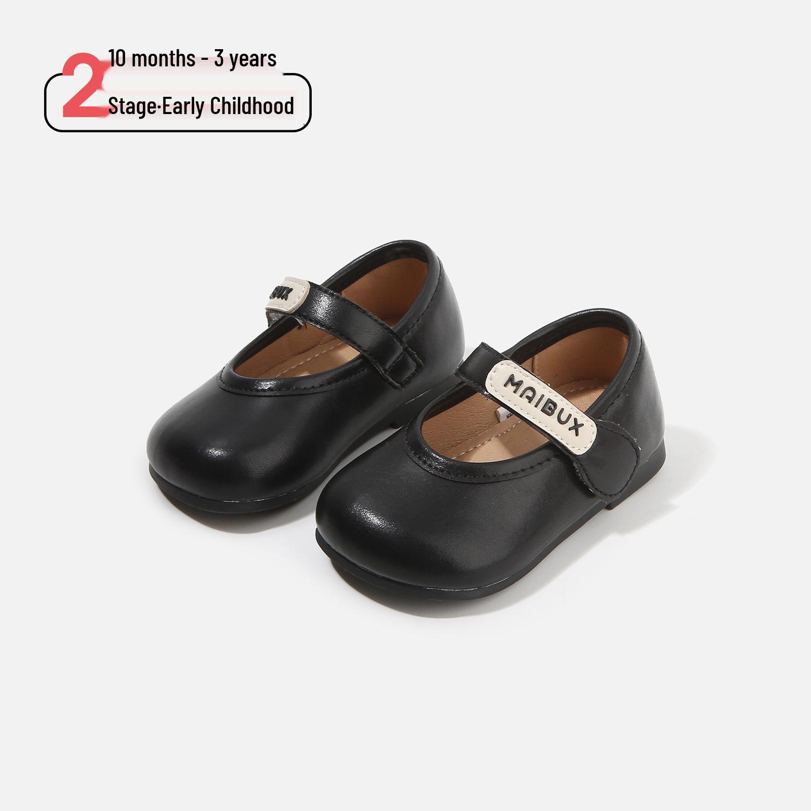 2026 Spring Baby Girl Soft Sole Walker Shoes - Korean Style Princess Leather, Casual Round Toe Size 18 / Inner length 13.5cm чорний
2026 Spring Baby Girl Soft Sole Walker Shoes - Korean Style Princess Leather, Casual Round Toe Size 18 / Inner length 13.5cm чорний