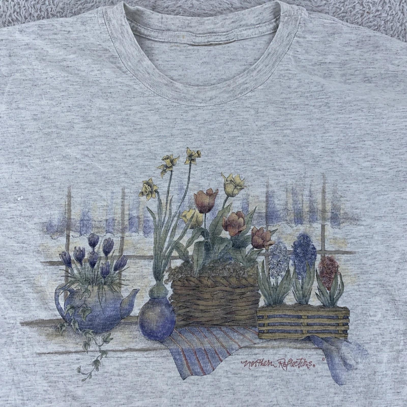 Vintage Northern Reflections Shirt Medium Floral Garden Flower Tee 90s 2XL
Vintage Northern Reflections Shirt Medium Floral Garden Flower Tee 90s 2XL