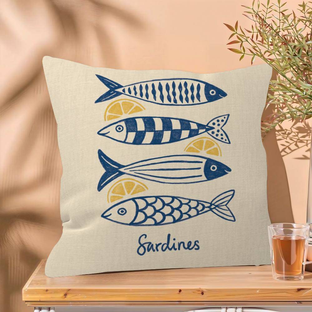 Sardines Cushion Cover Pillowcase Upholstery Sofa Throw Pillow Home Decor Pillowcas 30x30 cm
Sardines Cushion Cover Pillowcase Upholstery Sofa Throw Pillow Home Decor Pillowcas 30x30 cm