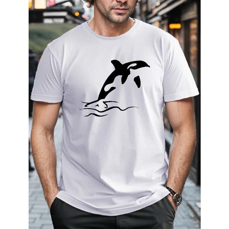 European sizes Plus Size, Whale Print T-shirt Comfy Breathable Short Sleeve Tops For Men Summer Outdoor Gift, Men s Clothing 2XL белый
European sizes Plus Size, Whale Print T-shirt Comfy Breathable Short Sleeve Tops For Men Summer Outdoor Gift, Men s Clothing 2XL белый