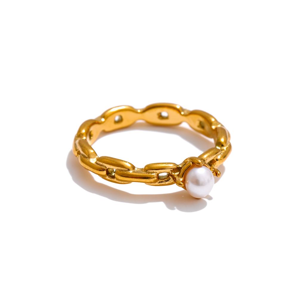 Yhpup 6789# Natural Pearl Chic Fashion Finger Ring 2025 Zirconia 18K Gold Color PVD Plated Stainless Steel Premium Jewelry Gift 9
Yhpup 6789# Natural Pearl Chic Fashion Finger Ring 2025 Zirconia 18K Gold Color PVD Plated Stainless Steel Premium Jewelry Gift 9