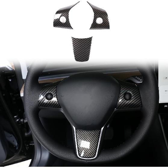 Car Steering Wheel Button Frame Cover Trim Compatible with Model 3 Model Y 2017-2022, Car Steering Wheel Panel Protection Frame Molding Sticker Trim A carbon fiber pattern
Car Steering Wheel Button Frame Cover Trim Compatible with Model 3 Model Y 2017-2022, Car Steering Wheel Panel Protection Frame Molding Sticker Trim A carbon fiber pattern