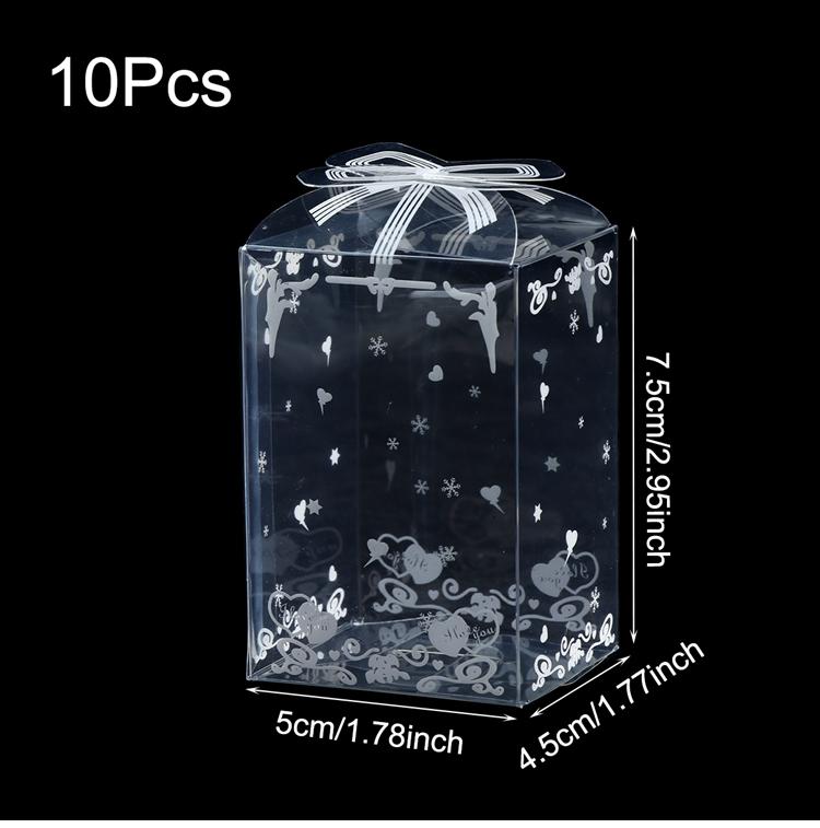 10pcs Transparent PVC Packing Box Birthday Wedding Valentine Favor Chocolate Cake Packaging Gift Boxes Birthday Party Supplies As the picture shows
10pcs Transparent PVC Packing Box Birthday Wedding Valentine Favor Chocolate Cake Packaging Gift Boxes Birthday Party Supplies As the picture shows