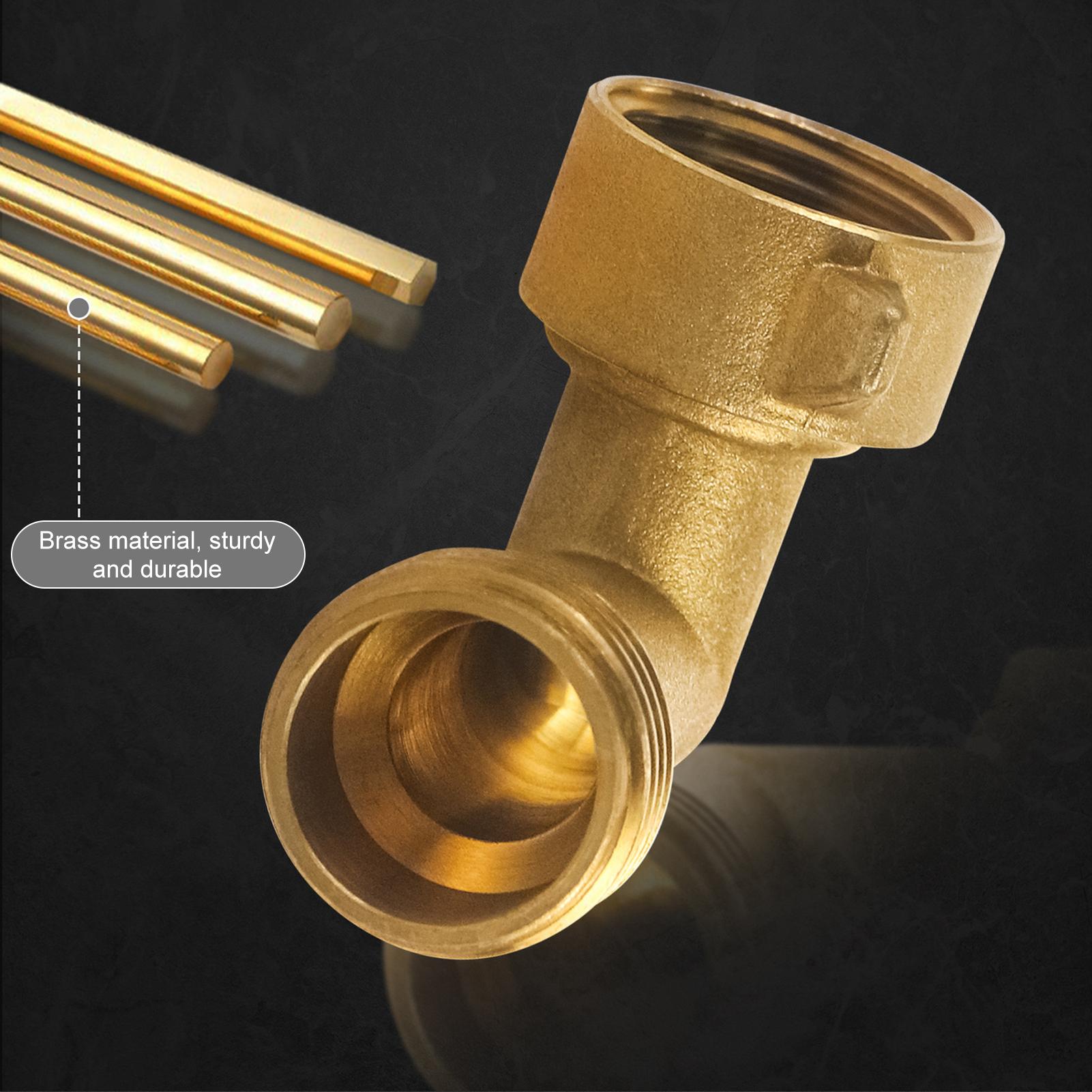 90Degree Hose Elbow for RV Brass Water Hose Elbow Easy to Install Leakproof34inch Thread золотий
90Degree Hose Elbow for RV Brass Water Hose Elbow Easy to Install Leakproof34inch Thread золотий