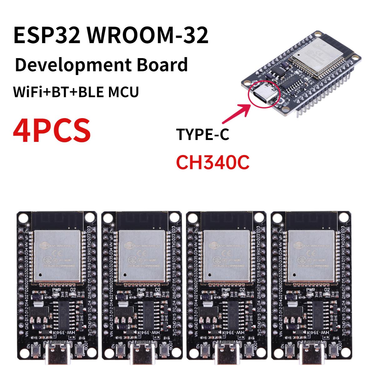 Плата розробки ESP32 -32 ТИП-C CH340C/ USB CP2102 WiFi+Bluetooth Наднизьке енергоспоживання Двоядерний Бездротовий Модуль
Плата розробки ESP32 -32 ТИП-C CH340C/ USB CP2102 WiFi+Bluetooth Наднизьке енергоспоживання Двоядерний Бездротовий Модуль