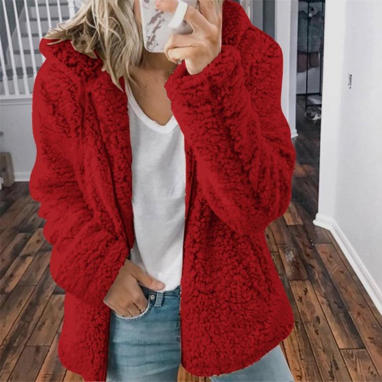 Fashion Hooded Plush Coat for Women Solid Color Long Sleeve Zipper Jacket XXL червоний
Fashion Hooded Plush Coat for Women Solid Color Long Sleeve Zipper Jacket XXL червоний