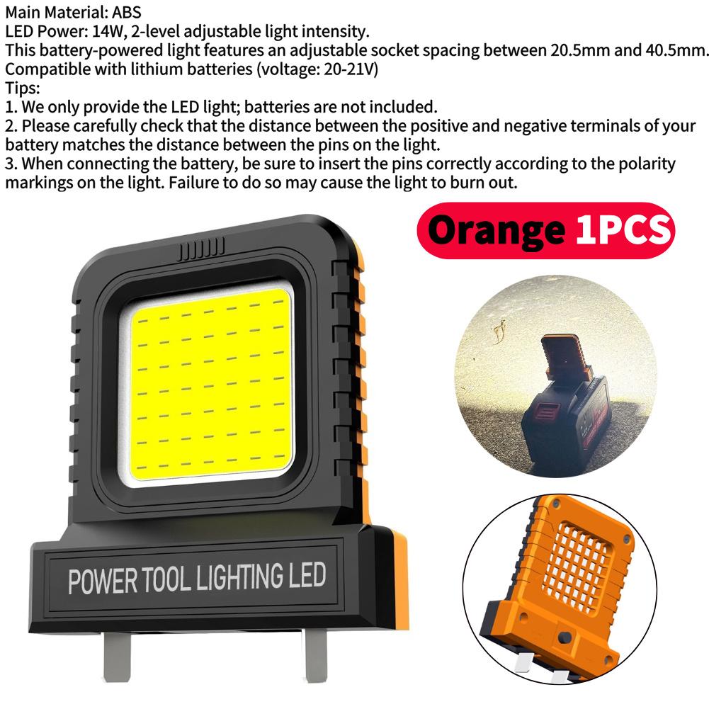 Power Tool Accessory Work Lamp For Makita 18V DeWALT 20V Milwaukee Bosch M18 Lithium Battery Case Car Repair Light with 2 Modes
Power Tool Accessory Work Lamp For Makita 18V DeWALT 20V Milwaukee Bosch M18 Lithium Battery Case Car Repair Light with 2 Modes