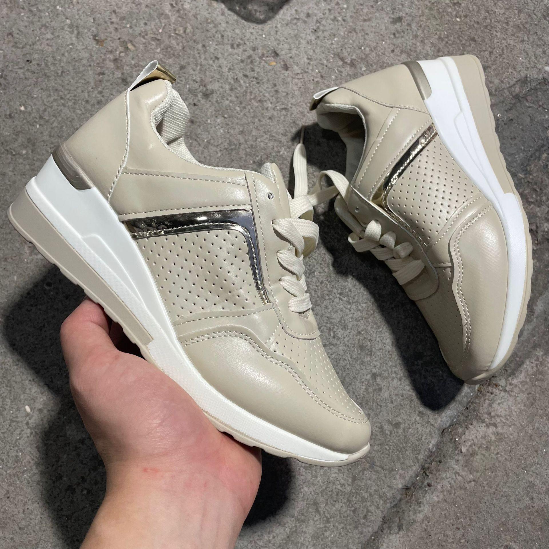 Жіноче спортивне одинарне взуття великих розмірів, повсякденне сітчасте одноколірне взуття на товстій підошві на шнурівці 35-43 41 бежевий
Жіноче спортивне одинарне взуття великих розмірів, повсякденне сітчасте одноколірне взуття на товстій підошві на шнурівці 35-43 41 бежевий