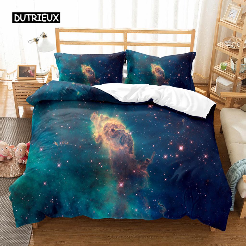 Hubble Image King Queen Duvet Cover Величезне зоряне небо Набір постільної білизни Bright Universe Landscape Підковдра Поліестерова ковдра EU single(135x200cm)
Hubble Image King Queen Duvet Cover Величезне зоряне небо Набір постільної білизни Bright Universe Landscape Підковдра Поліестерова ковдра EU single(135x200cm)