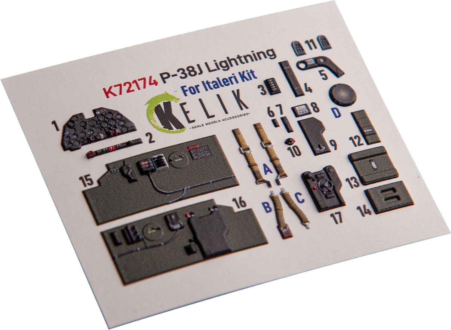 Reskit Интерьер 3D Декаль Декаль для пластиковой модели RSKK72174 1/72 P-38J (для Italeri/Academy) (Самолет)
Reskit Интерьер 3D Декаль Декаль для пластиковой модели RSKK72174 1/72 P-38J (для Italeri/Academy) (Самолет)
